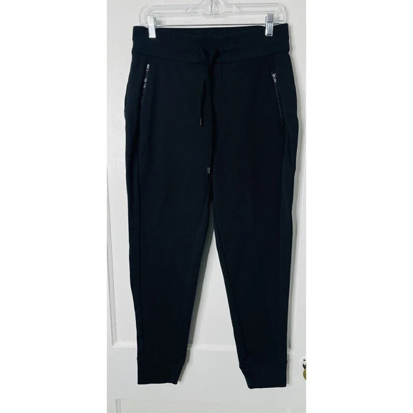 Athleta Headlands Hybrid Trek Jogger Pant 8 Hiking Outdoor Black Stretch Pull On - Picture 1 of 11